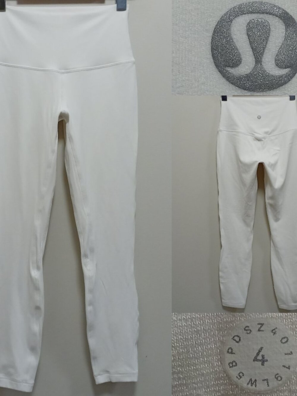 Lululemon Align Pant II White High-Rise Nulu Four-Way Stretch 4 XS Yoga 24"